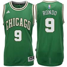 Maillot Bulls Rondo 9 Vert